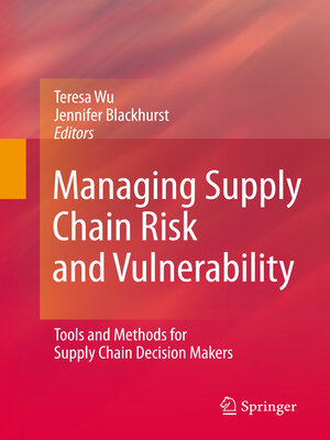 cover image of Managing Supply Chain Risk and Vulnerability